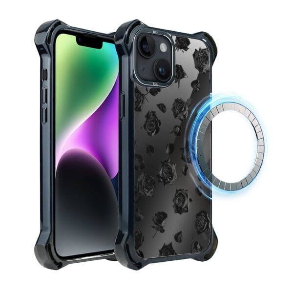 Etui do iPhone 14 Plus, Ibizu DropGuard Ultra z MagSafe, Midnight, Sen róż (2)