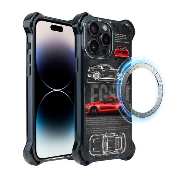 Etui do iPhone 14 Pro IBIZU DropGuard Ultra z MagSafe, TechDrive, GT V8 “Coyote”