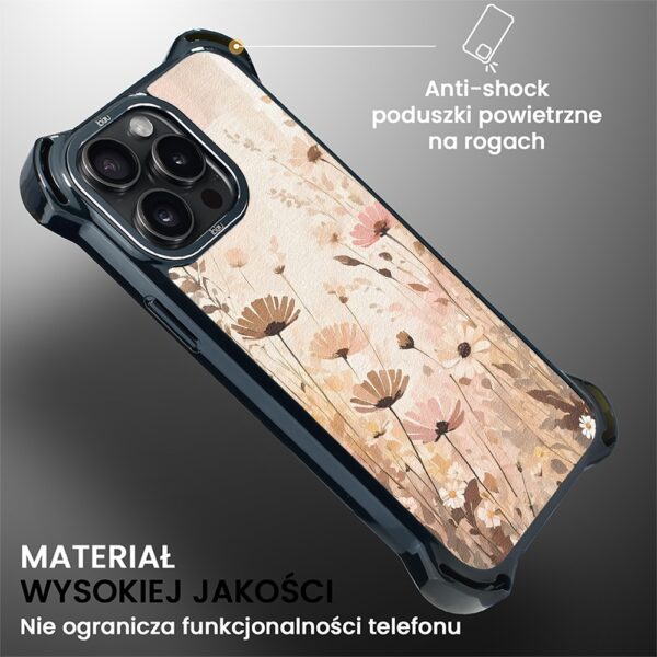 Etui do iPhone 14 Pro, Ibizu DropGuard Ultra z MagSafe, Boho, Kwiatowa łąka (3)