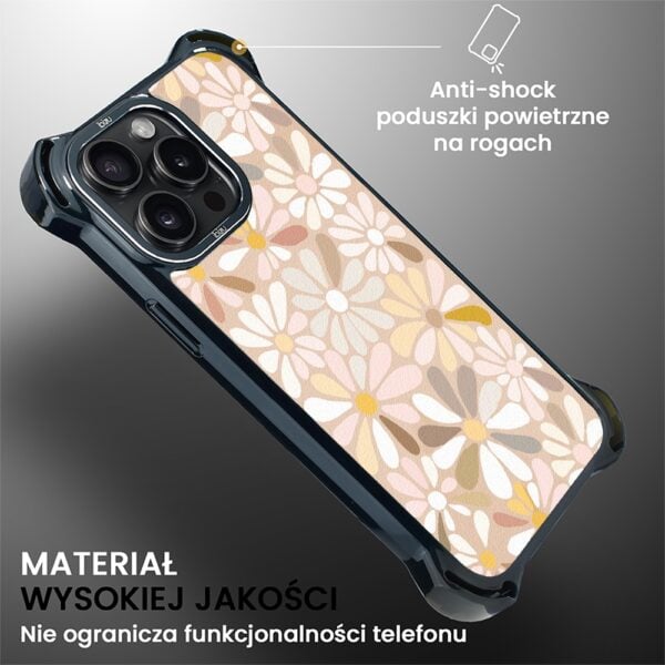 Etui do iPhone 14 Pro, Ibizu DropGuard Ultra z MagSafe, Boho, Kwiaty vintage (3)