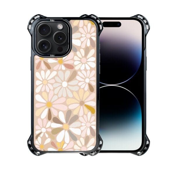Etui do iPhone 14 Pro, Ibizu DropGuard Ultra z MagSafe, Boho, Kwiaty vintage (8)