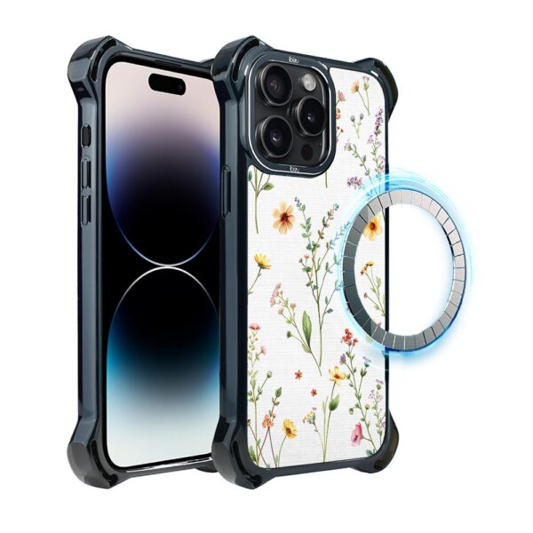 Etui do iPhone 14 Pro, Ibizu DropGuard Ultra z MagSafe, Pastel Bloom, Letni bukiet (7)