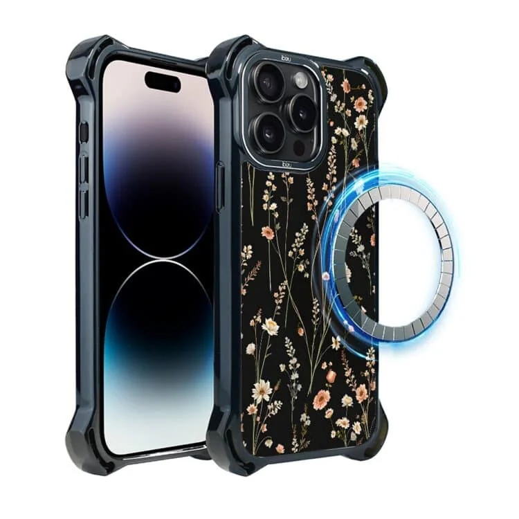 Etui do iPhone 14 Pro, Ibizu DropGuard Ultra z MagSafe, Pastel Bloom, Północny ogród (7)