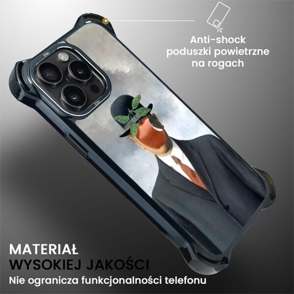 Etui do iPhone 14 Pro, Ibizu DropGuard Ultra z MagSafe, Rene Magritte, syn człowieczy (3)