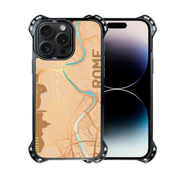 Etui do iPhone 14 Pro, Ibizu DropGuard Ultra z MagSafe, mapy świata, Rome (8)