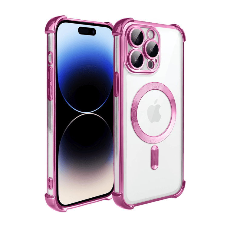 Etui do iPhone 14 Pro MagSafe Luxury Anti-Shock Lens Protect, różowe (3)