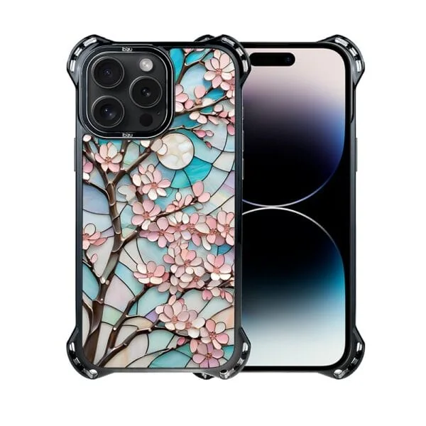 Etui do iPhone 14 Pro Max, Ibizu DropGuard Ultra z MagSafe, Barwy Szkła, Księżycowa Wiśnia (3)