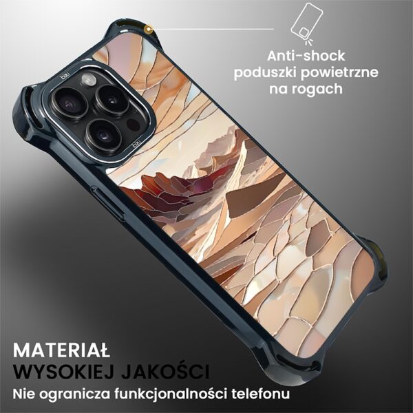 Etui do iPhone 14 Pro Max, Ibizu DropGuard Ultra z MagSafe, Barwy Szkła, Pustynny spokój (6)