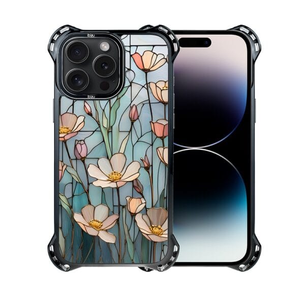 Etui do iPhone 14 Pro Max, Ibizu DropGuard Ultra z MagSafe, Barwy Szkła, Szept kwiatów polnych (3)
