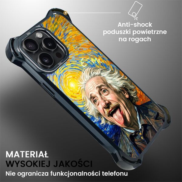 Etui do iPhone 14 Pro Max, Ibizu DropGuard Ultra z MagSafe, Einstein (3)