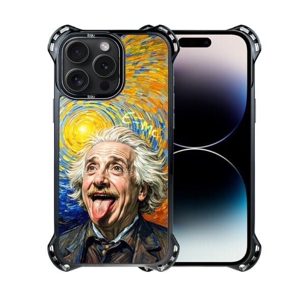 Etui do iPhone 14 Pro Max, Ibizu DropGuard Ultra z MagSafe, Einstein (8)