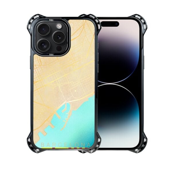 Etui do iPhone 14 Pro Max, Ibizu DropGuard Ultra z MagSafe, Mapy Świata, Barcelona (8)