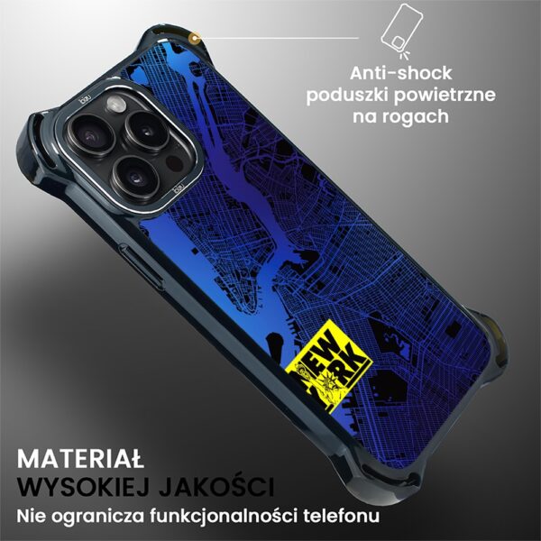 Etui do iPhone 14 Pro Max, Ibizu DropGuard Ultra z MagSafe, Mapy Świata, New York (3)