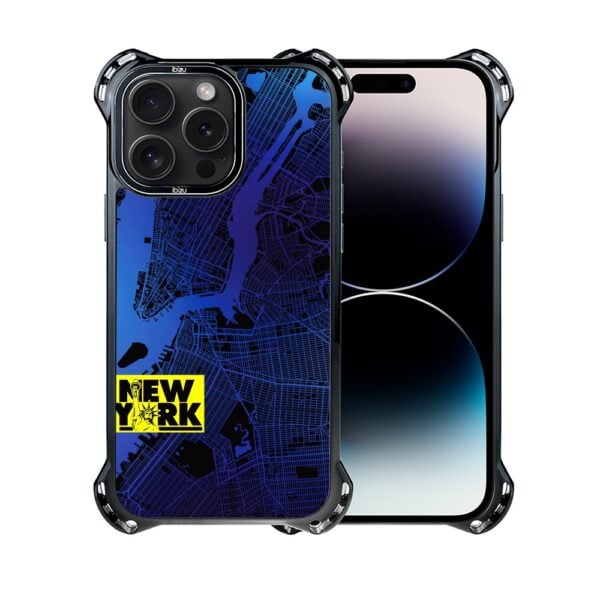 Etui do iPhone 14 Pro Max, Ibizu DropGuard Ultra z MagSafe, Mapy Świata, New York (8)