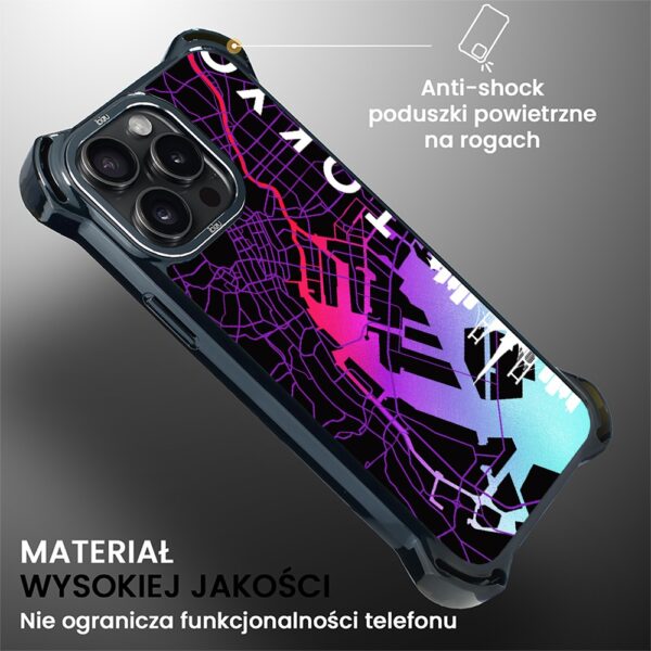 Etui do iPhone 14 Pro Max, Ibizu DropGuard Ultra z MagSafe, Mapy Świata, Tokyo (3)