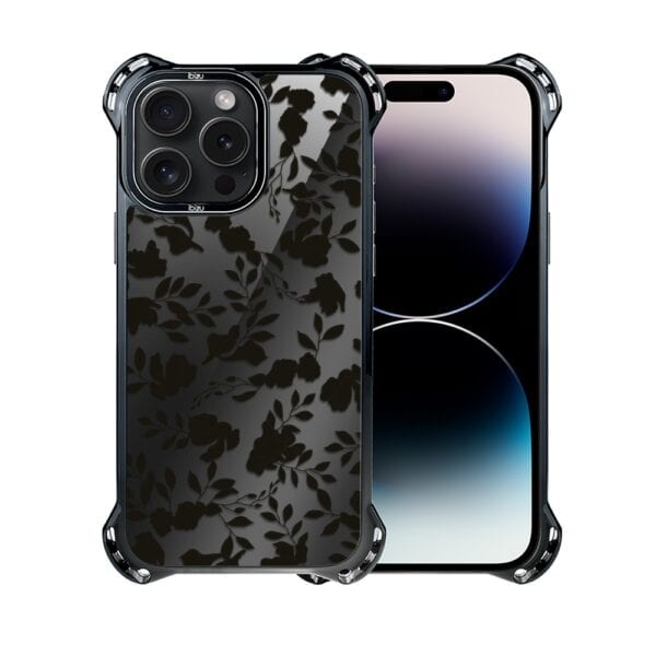 Etui do iPhone 14 Pro Max, Ibizu DropGuard Ultra z MagSafe, Midnight, Cienie liści (8)