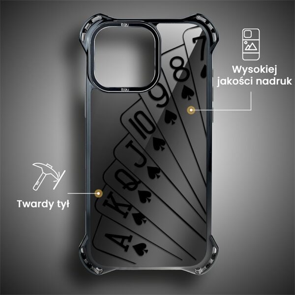 Etui do iPhone 14 Pro Max, Ibizu DropGuard Ultra z MagSafe, Midnight, Karty do gry (2)