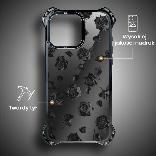 Etui do iPhone 14 Pro Max, Ibizu DropGuard Ultra z MagSafe, Midnight, Sen róż (1)