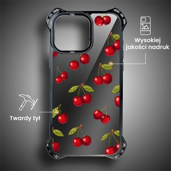 Etui do iPhone 14 Pro Max, Ibizu DropGuard Ultra z MagSafe, Midnight, Wiśniowa noc (1)