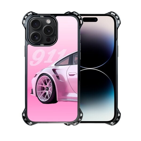 Etui do iPhone 14 Pro Max, Ibizu DropGuard Ultra z MagSafe, TechDrive, 911 różowe (8)