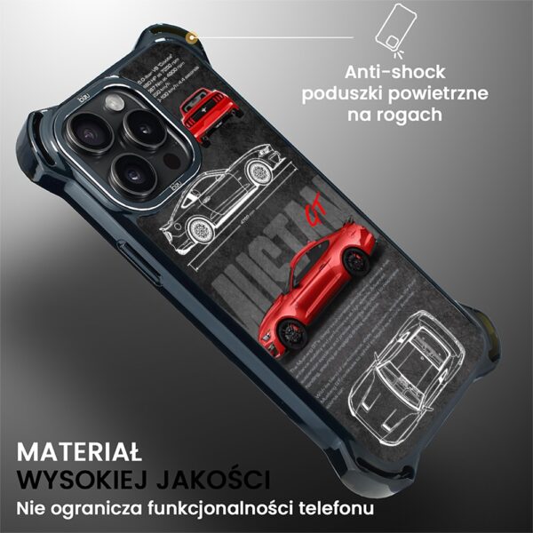 Etui do iPhone 14 Pro Max, Ibizu DropGuard Ultra z MagSafe, TechDrive, GT V8 “Coyote” (1)
