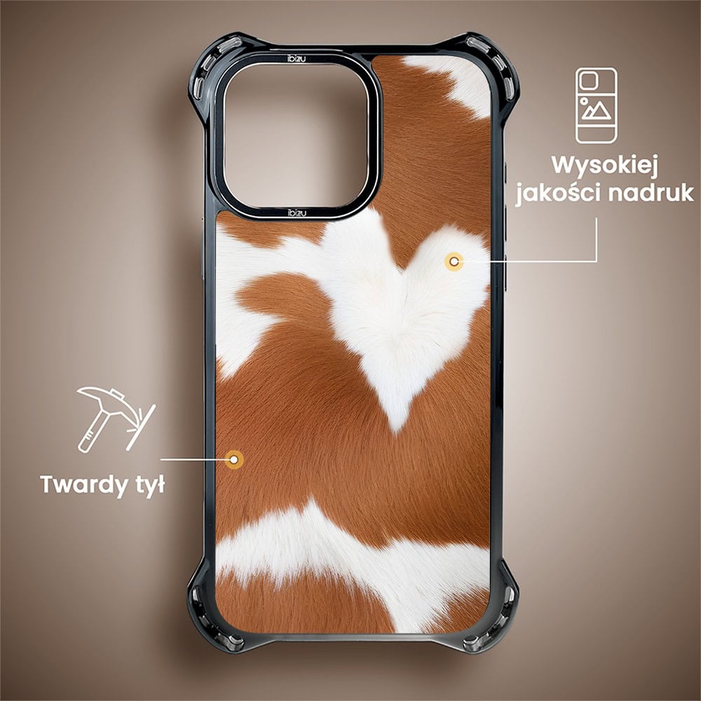 Etui do iPhone 14 Pro Max, Ibizu DropGuard Ultra z MagSafe, Zew Natury, Alpejska krowa (1)