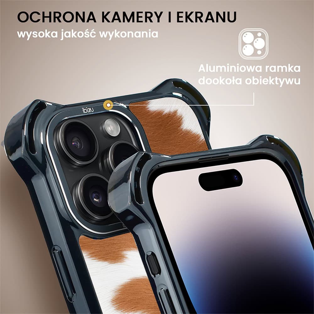 Etui do iPhone 14 Pro Max, Ibizu DropGuard Ultra z MagSafe, Zew Natury, Alpejska krowa (4)