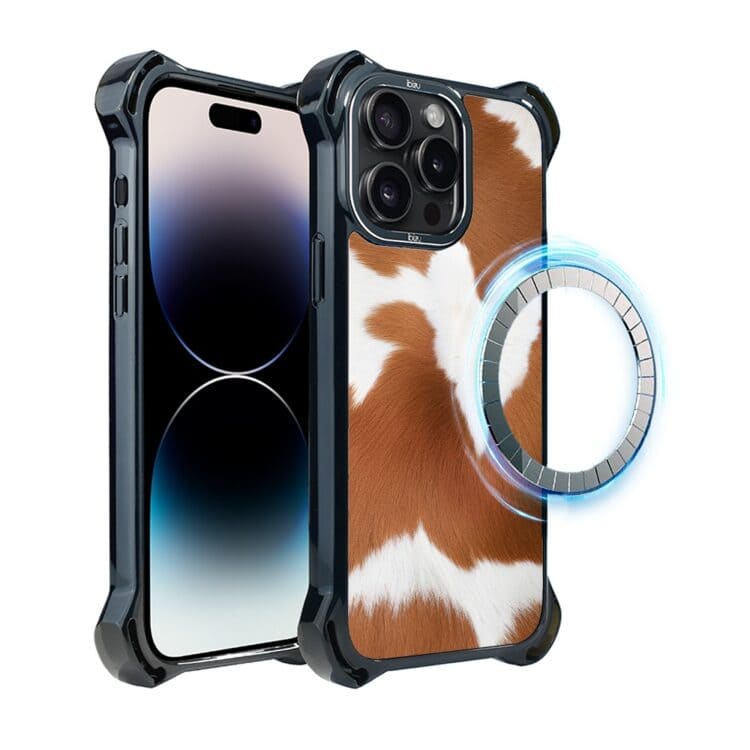 Etui do iPhone 14 Pro Max, Ibizu DropGuard Ultra z MagSafe, Zew Natury, Alpejska krowa (7)