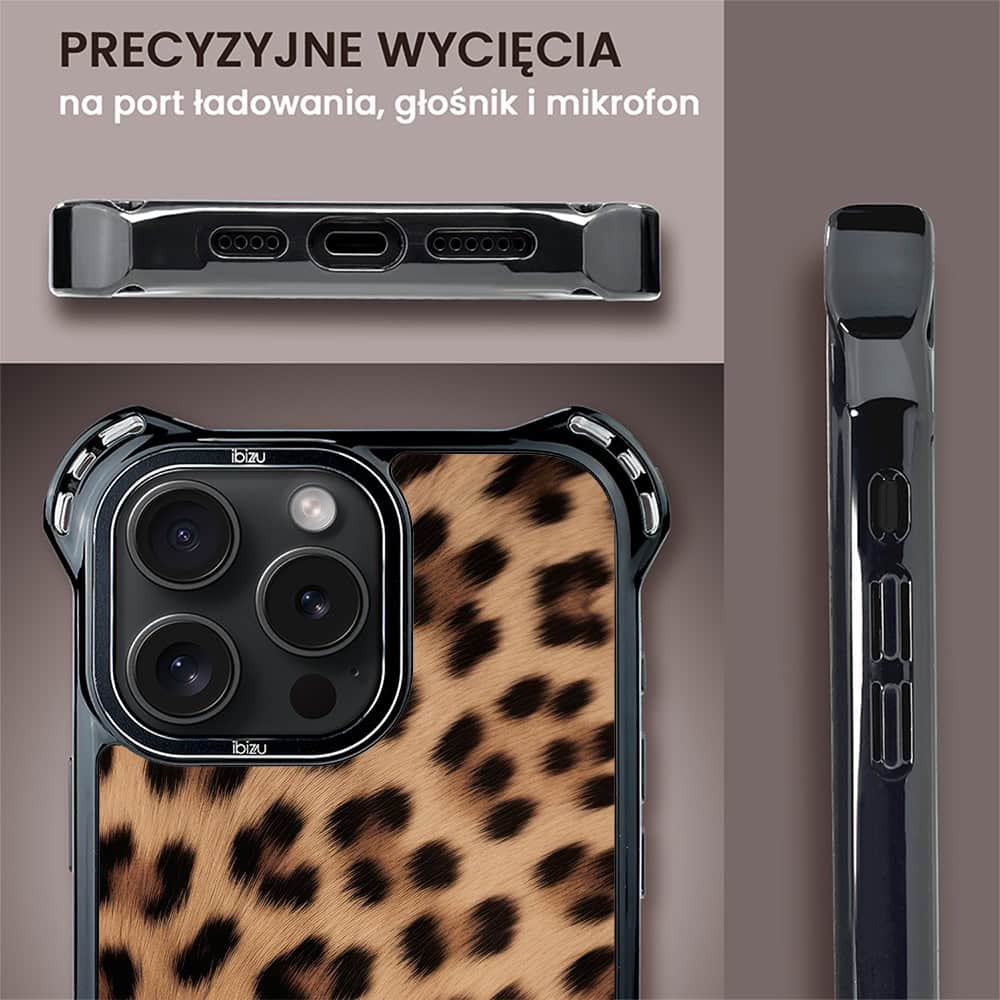 Etui do iPhone 14 Pro Max, Ibizu DropGuard Ultra z MagSafe, Zew Natury, Pantera (5)