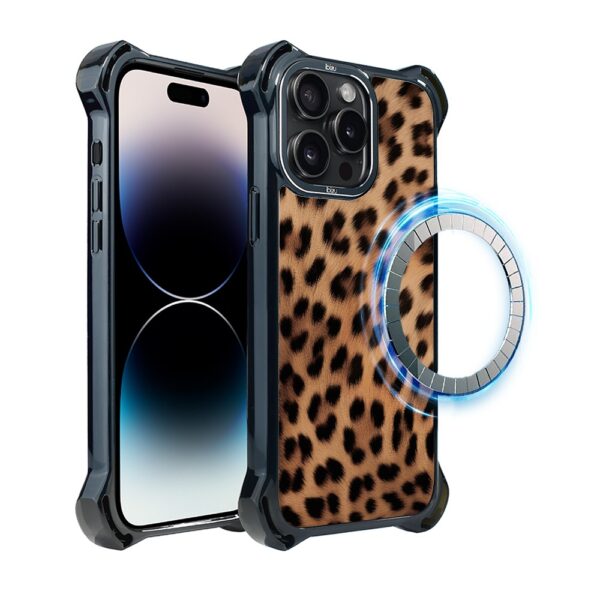 Etui do iPhone 14 Pro Max, Ibizu DropGuard Ultra z MagSafe, Zew Natury, Pantera (7)