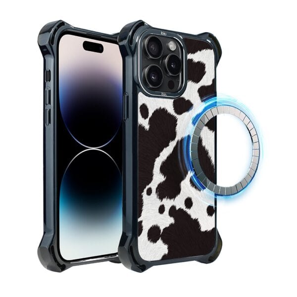 Etui do iPhone 14 Pro Max, Ibizu DropGuard Ultra z MagSafe, Zew Natury, Polska krowa (2)
