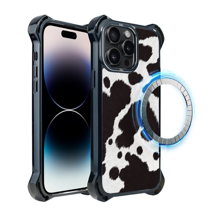 Etui do iPhone 14 Pro Max, Ibizu DropGuard Ultra z MagSafe, Zew Natury, Polska krowa (2)