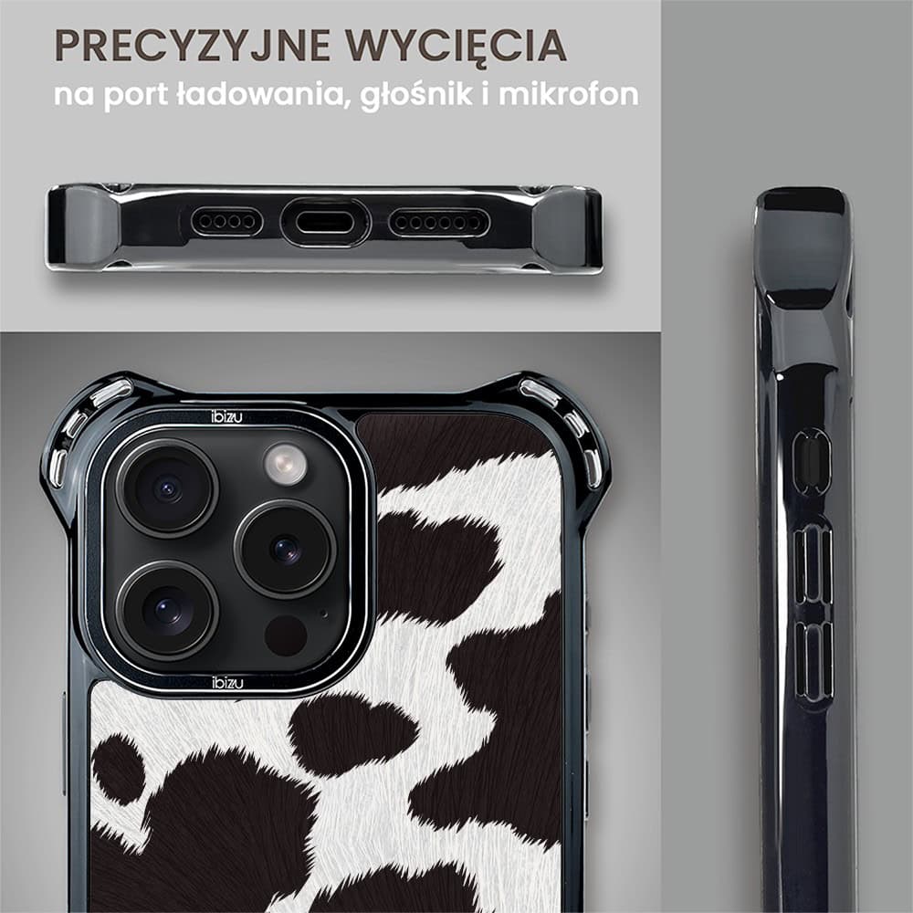 Etui do iPhone 14 Pro Max, Ibizu DropGuard Ultra z MagSafe, Zew Natury, Polska krowa (8)