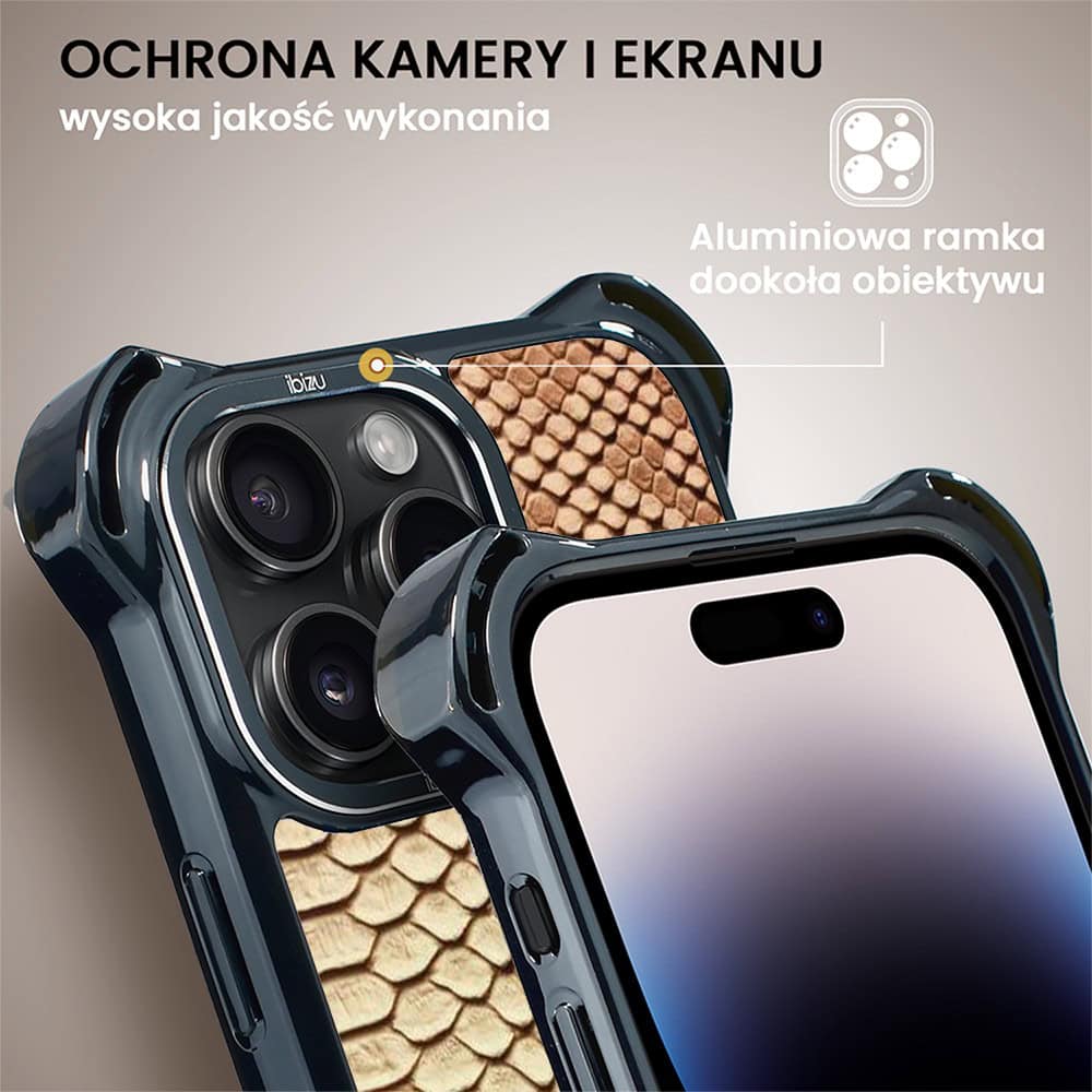 Etui do iPhone 14 Pro Max, Ibizu DropGuard Ultra z MagSafe, Zew Natury, Wąż (4)
