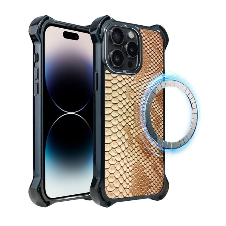Etui do iPhone 14 Pro Max, Ibizu DropGuard Ultra z MagSafe, Zew Natury, Wąż (7)