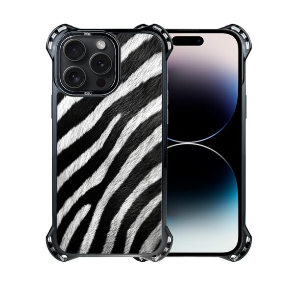 Etui do iPhone 14 Pro Max, Ibizu DropGuard Ultra z MagSafe, Zew Natury, Zebra (8)