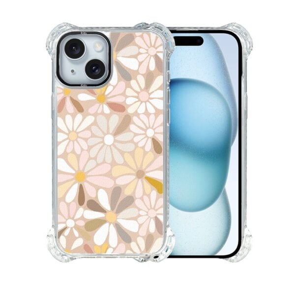 Etui do iPhone 15, Ibizu DropGuard Ultra z MagSafe, BOHO, Kwiaty vintage (4)