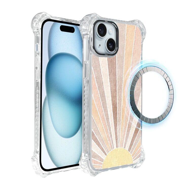 Etui do iPhone 15, Ibizu DropGuard Ultra z MagSafe, Boho, Wschód słońca (3)