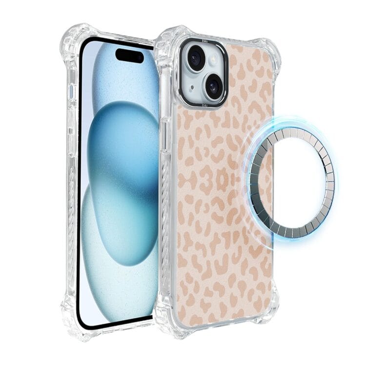 Etui do iPhone 15, Ibizu DropGuard Ultra z MagSafe, Delikatna panterka (3)