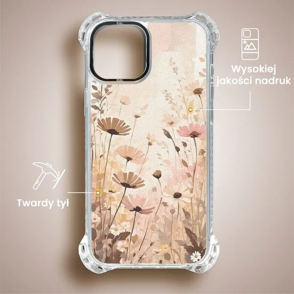 Etui do iPhone 15, Ibizu DropGuard Ultra z MagSafe, Kwiatowa łąka (2)