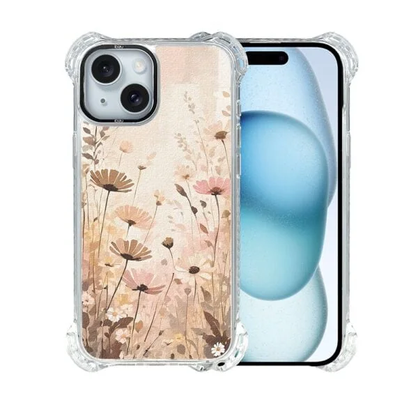 Etui do iPhone 15, Ibizu DropGuard Ultra z MagSafe, Kwiatowa łąka (4)