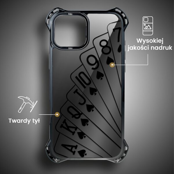 Etui do iPhone 15, Ibizu DropGuard Ultra z MagSafe, Midnight, Karty do gry (2)
