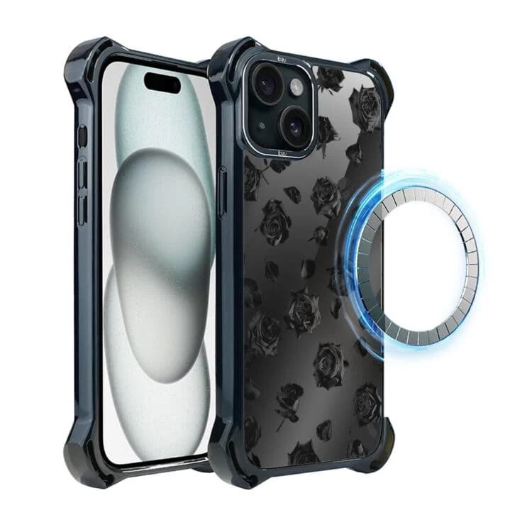 Etui do iPhone 15, Ibizu DropGuard Ultra z MagSafe, Midnight, Sen róż (2)