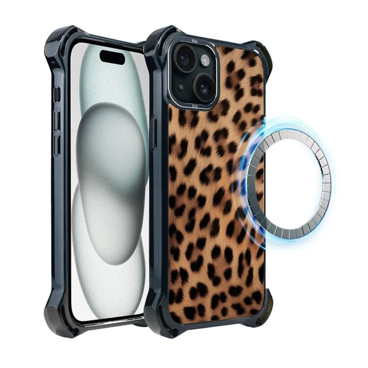 Etui do iPhone 15, Ibizu DropGuard Ultra z MagSafe, Zew Natury, Pantera (2)