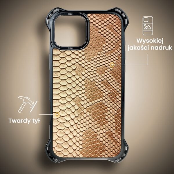 Etui do iPhone 15, Ibizu DropGuard Ultra z MagSafe, Zew Natury, Wąż (1)
