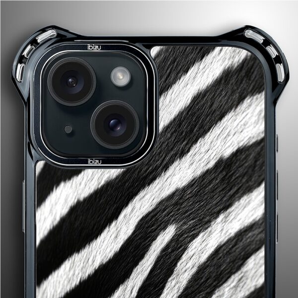 Etui do iPhone 15, Ibizu DropGuard Ultra z MagSafe, Zew Natury, Zebra (7)