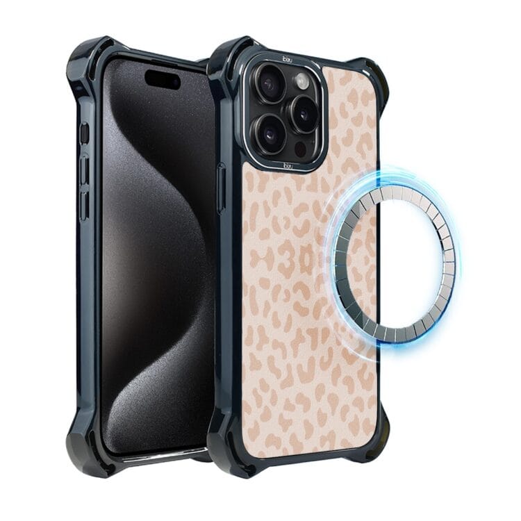 Etui do iPhone 15 Pro, Ibizu DropGuard Ultra z MagSafe, Boho, Delikatna panterka (7)