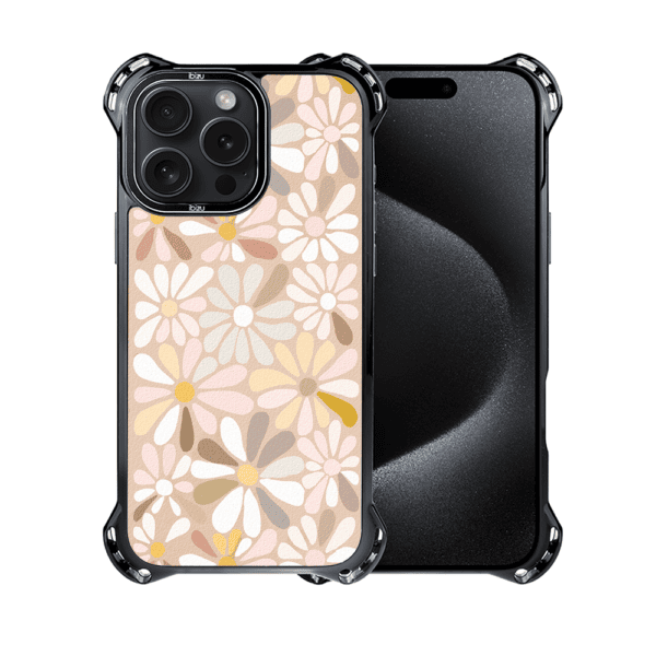 Etui do iPhone 15 Pro, Ibizu DropGuard Ultra z MagSafe, Boho, Kwiaty vintage (8)