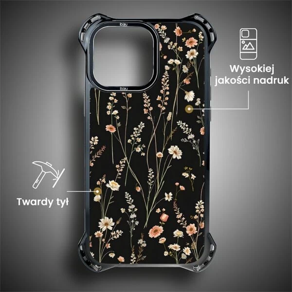 Etui do iPhone 15 Pro, Ibizu DropGuard Ultra z MagSafe, Pastel Bloom, Północny ogród (1)