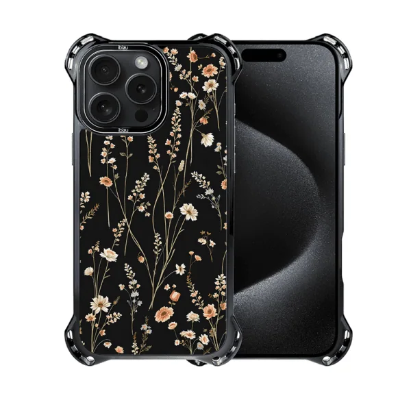 Etui do iPhone 15 Pro, Ibizu DropGuard Ultra z MagSafe, Pastel Bloom, Północny ogród (8)